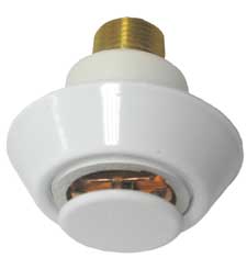 Globe Flush Pendent White Polyester