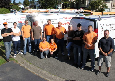 Fire Busters Vancouver, Burnaby, Delta, group picture , call us today